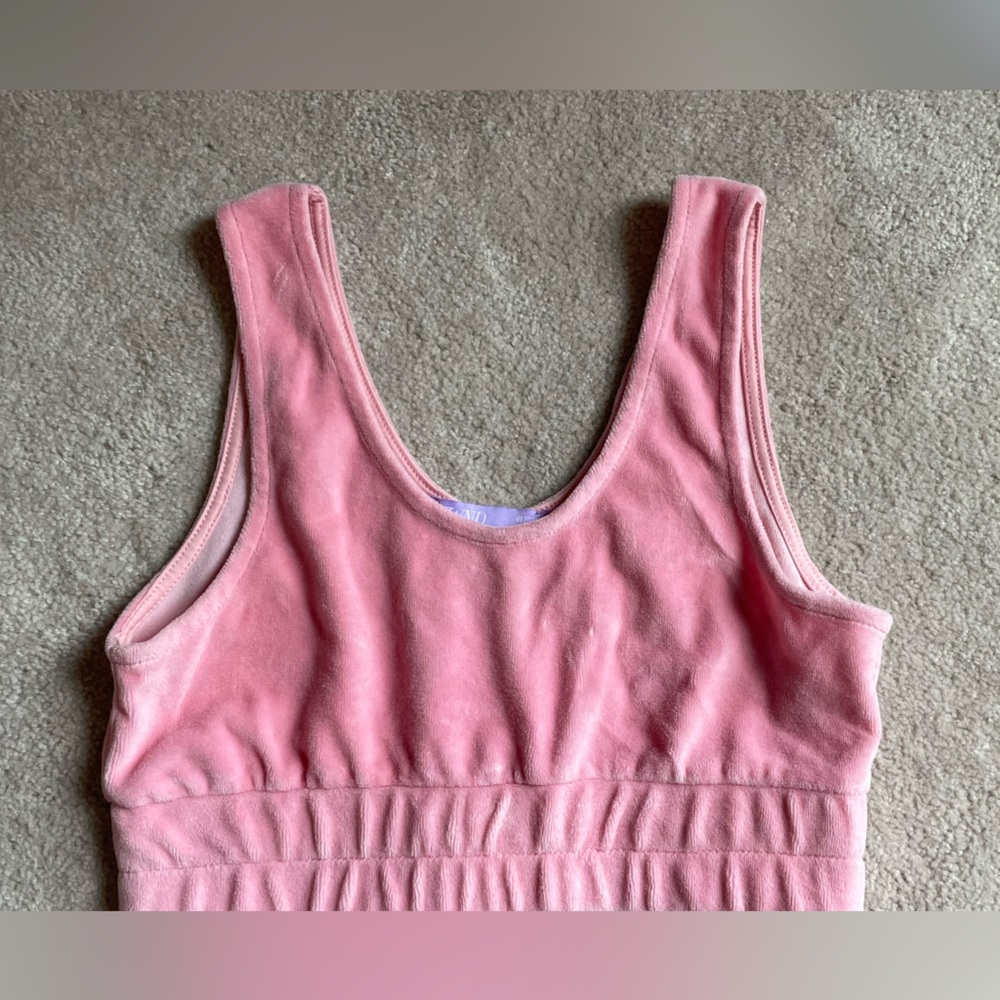 Pink Velvet Matching Set - Picture 2 of 4